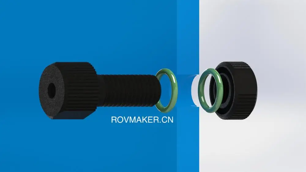 ROVMAKER M10 Solid Screw Aluminum Stainless Steel M10 tank threading screw Underwater robot capsule fittings 3