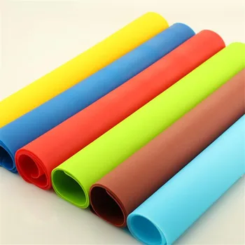 

YZY 40*30 Cm Solid Color Dough Mat Children Teaching Edible Silicon Anti-slip