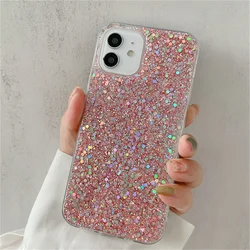 Luxury Glitter Sequin Shining Bling Silicone Soft Phone Case - iPhone 11 Pro (Pink)