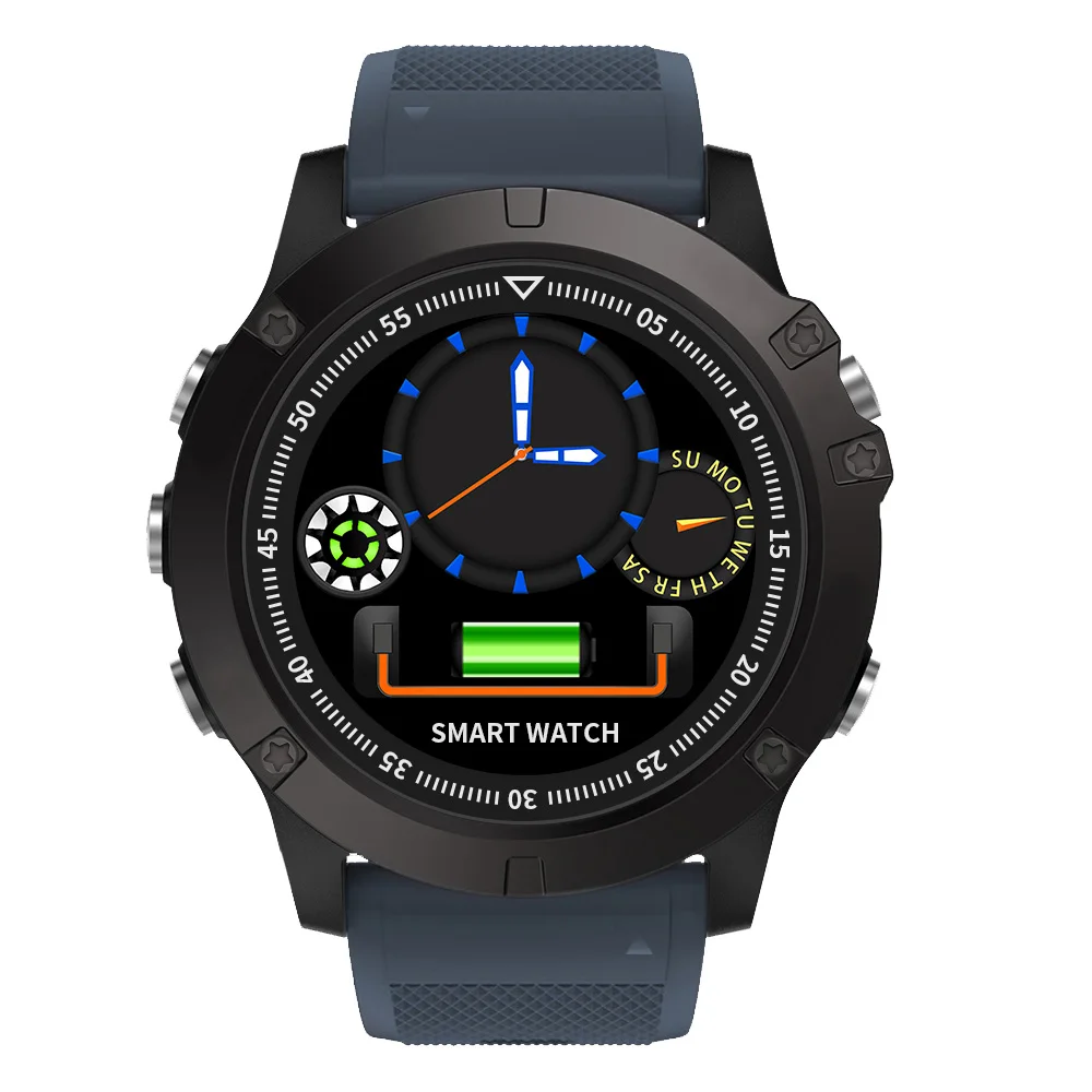 SPOVAN Смарт часы IP68 Водонепроницаемый IOS Android счетчик шагов Спорт на открытом воздухе крови кислородом мониторинг сердечного ритма - Цвет: Blue