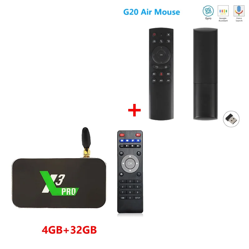 X3 PRO add g20s X3 Pro X3 Cube Android 9,0 Smart Tv Box Amlogic S905X3 DDR4 4 ГБ 32 ГБ телеприставка 2,4G 5G Wifi 1000M 4K медиаплеер X3 Plus - Цвет: X3 PRO add g20s