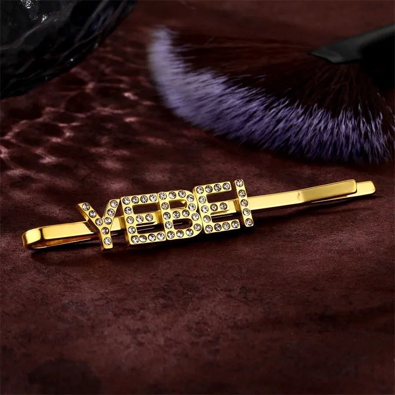 Модная новинка циркониевая заколка с буквенным принтом индивидуальный