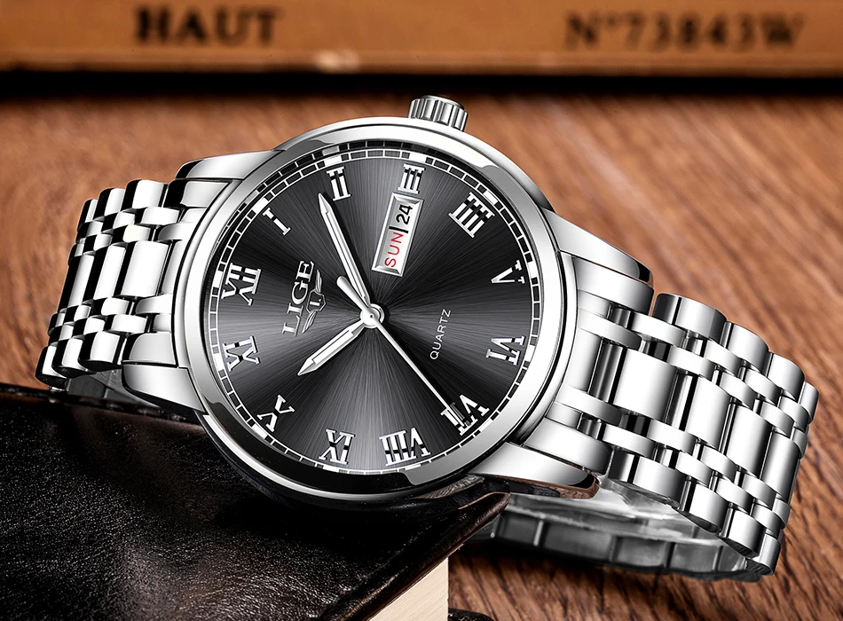 Couple Watches for Lovers Quartz Wristwatch Fashion Business Men Watch for Women Watches Stainless Steel White Gold Pair Hour