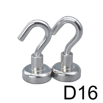 

5/10/15pcs D16 Strong Imanes Kitchen Wall Power Neodymium Magnet Bathroom Magnetic Circular Hook Hanger Door Magnets Aimant Rar