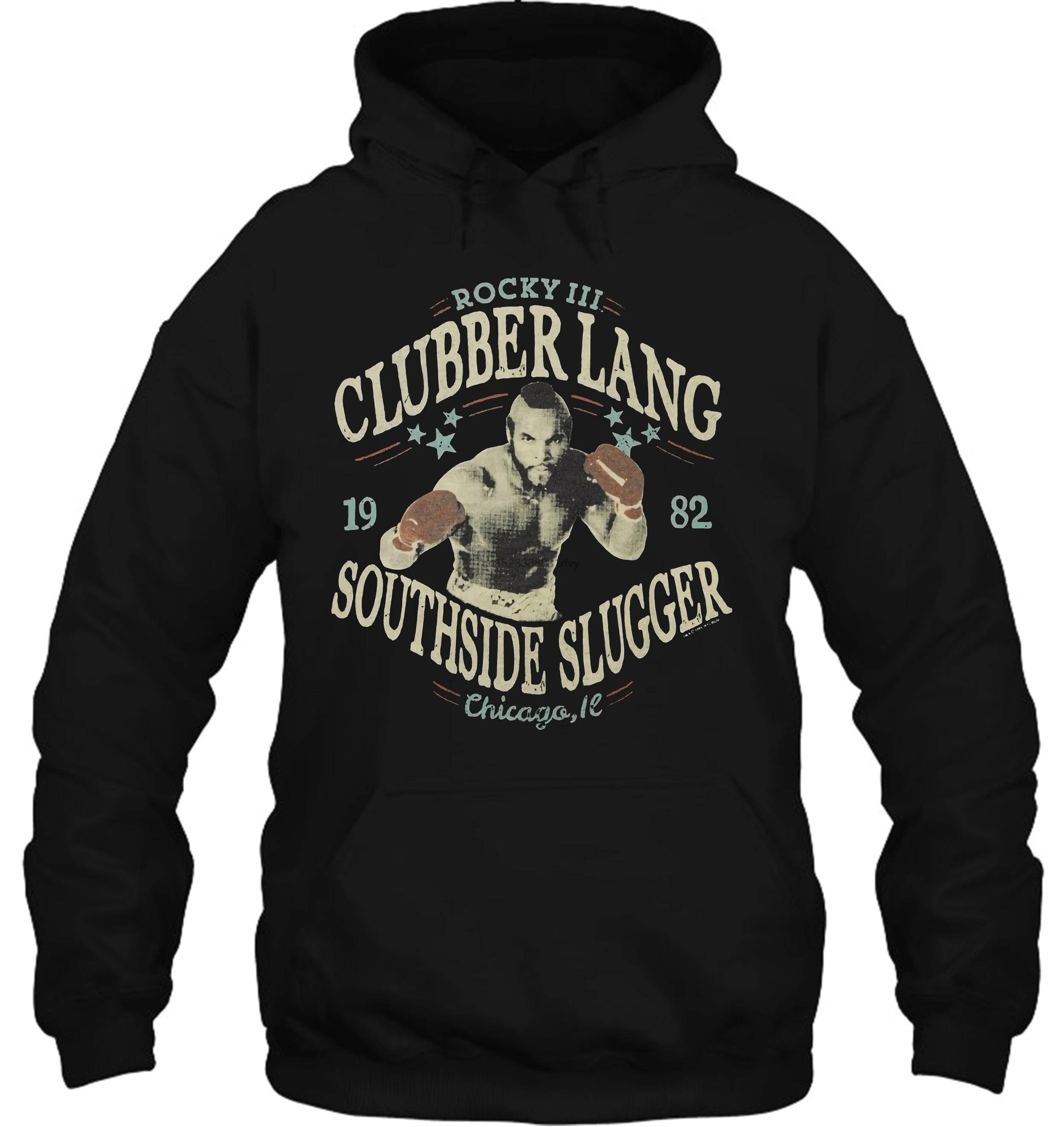 Мужская толстовка Рокки 3 ТВ фильм Clubber Lang Southside Slugger Mr T лицензированных взрослых женщин уличная одежда