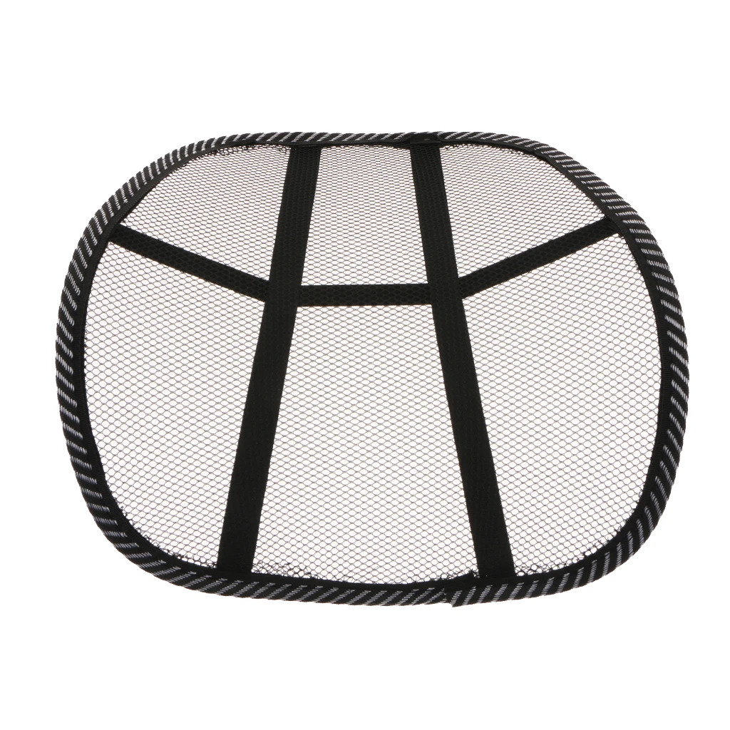 Car Auto Interior Chair Cool Vent Cushion Mesh Backrest Back Lumbar Support
