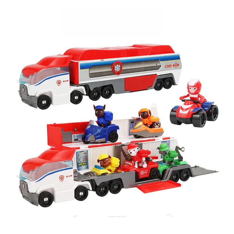 Paw Patrol Dogs Rescue Set Puppy Patrol Toys Cars Patrulla Canina Ryder Anime Action Figures Model Car Christmas Gift Toy