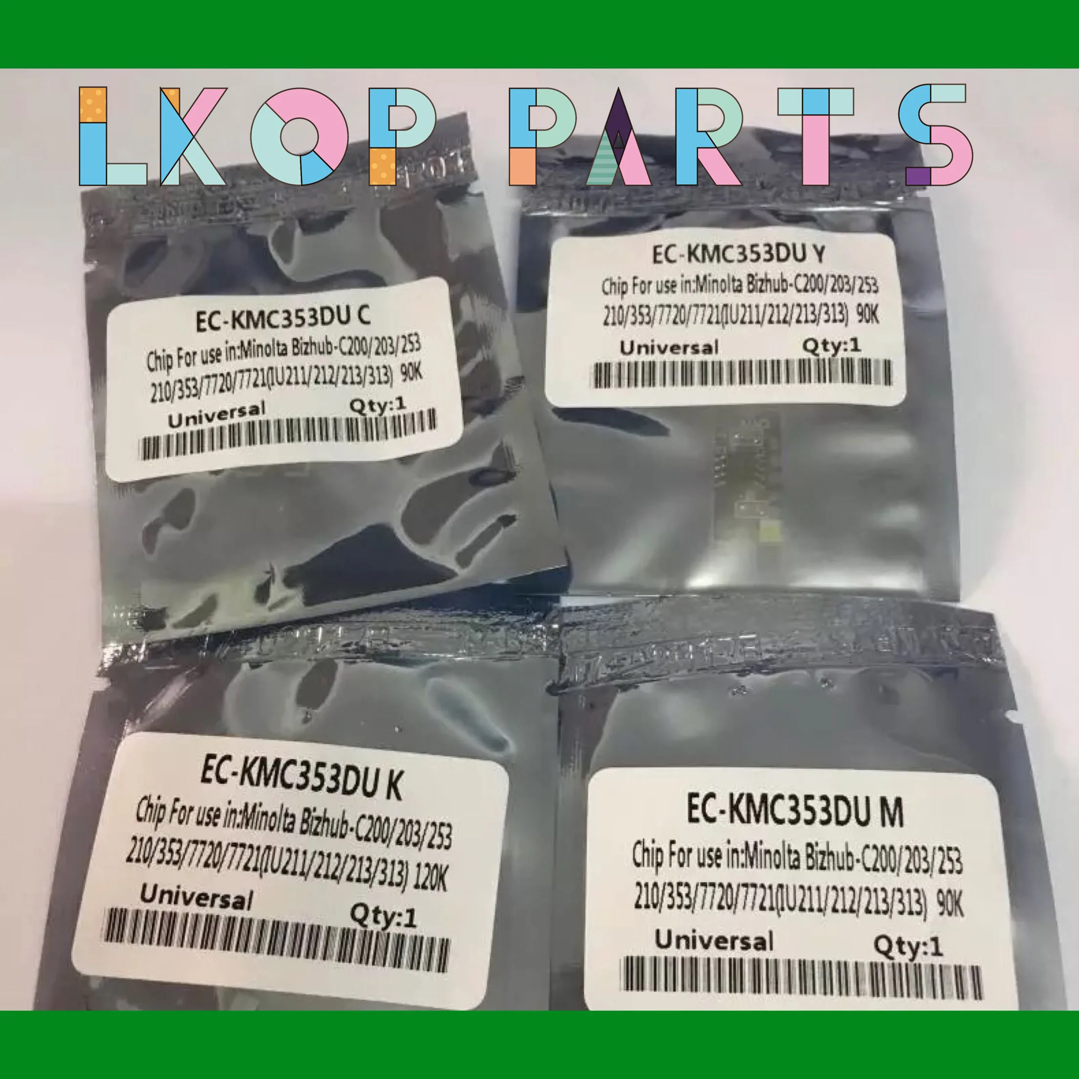 5 комплектов 90K 120K чип для барабана IU212K IU212 IU-212 IU211 IU313 Konica Minolta Bizhub C200 C203 C253 C353 |
