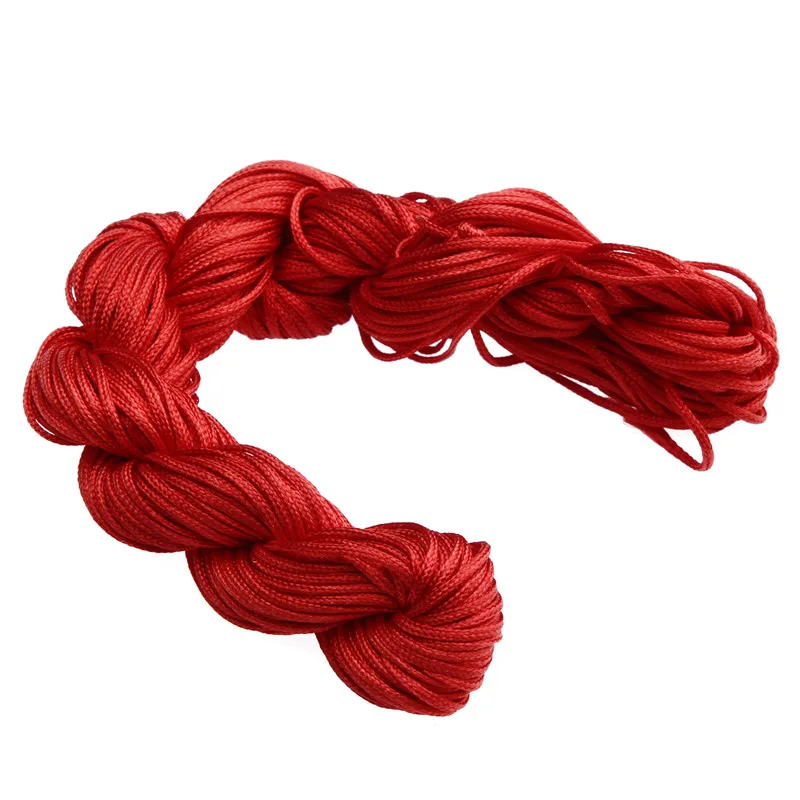 

Wholesale Lots Bulk 27M/Lot Nylon Cord Thread Chinese Knot Macrame Cord Bracelet Braided String DIY Tassels Jewelry