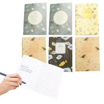 

50 Pcs Nature Series Mini Notebook Blank Pages Small Notebooks Exercise Book for Office SchoolMixed Style