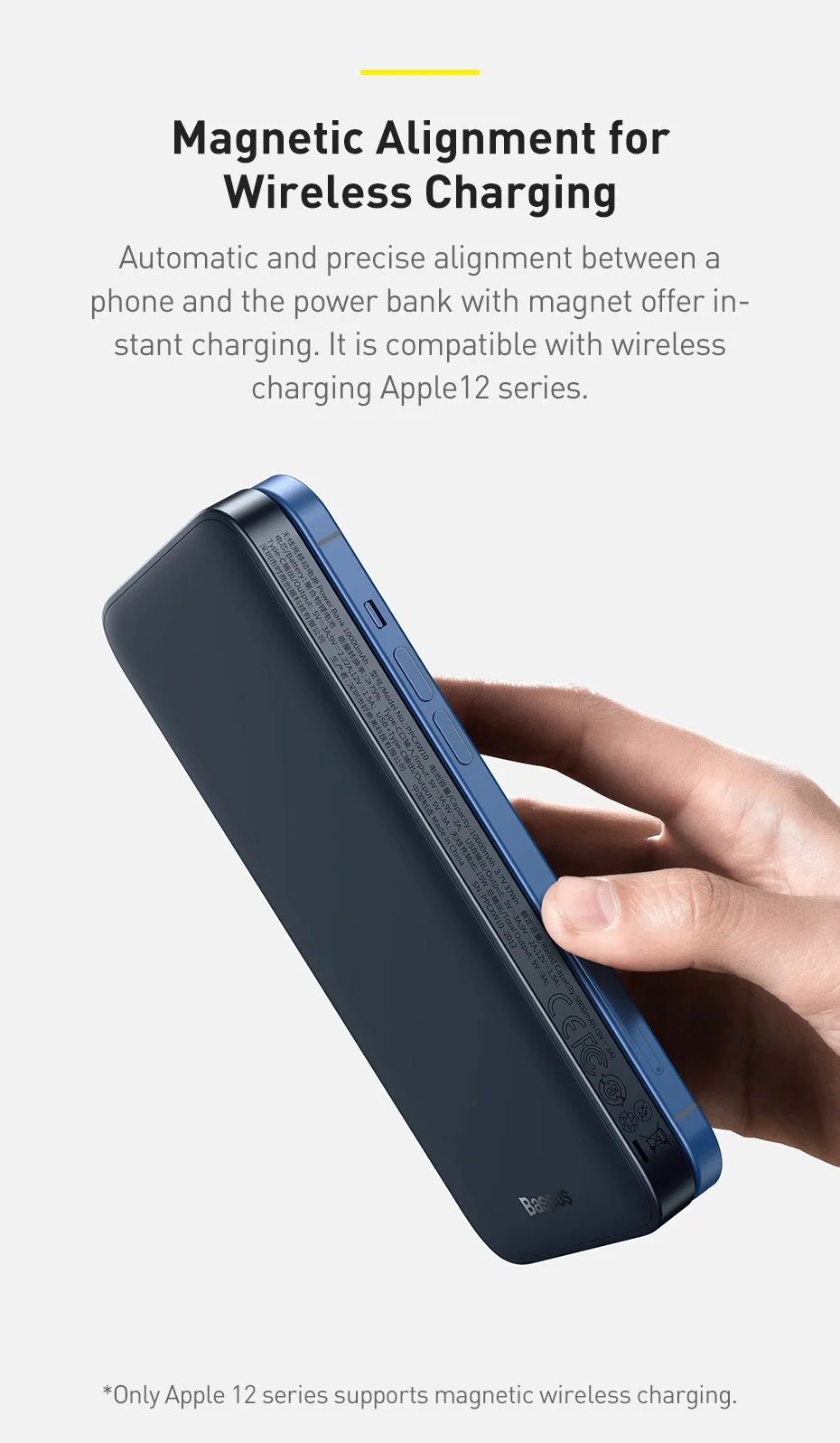 power bank battery Baseus Wireless Power Bank 10000mAh PD 20W Magnetic External battery USB C Fast Charger for iPhone 12 Pro Max Xiaomi PoverBank  anker powercore 20000