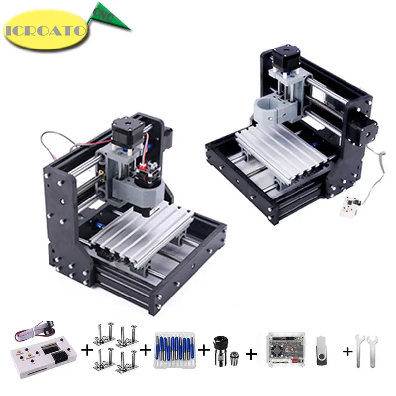 GRBL управление DIY мини фрезерный станок с ЧПУ машина 1610 Pro рабочая зона 180x100x45 мм 3