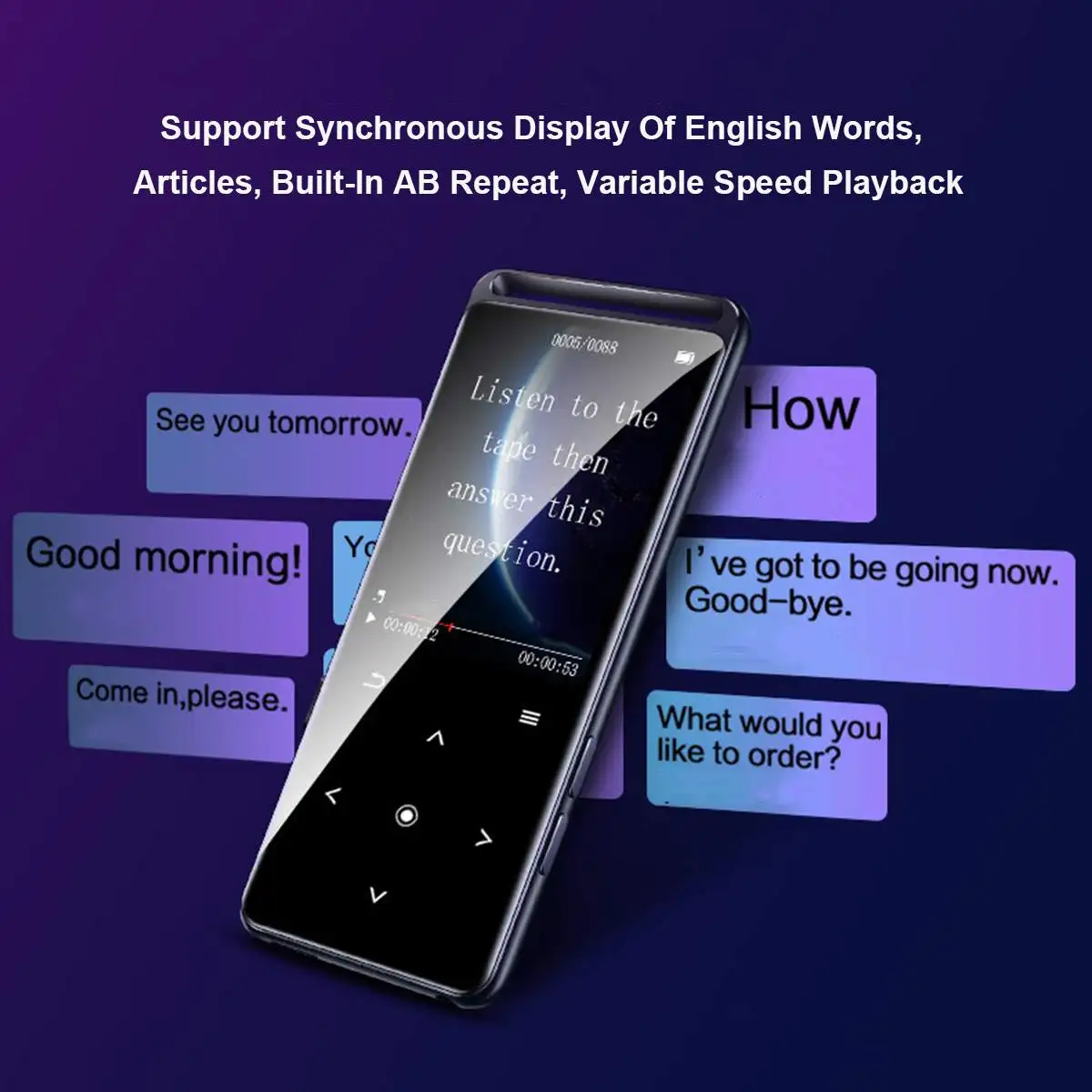 16 Гб bluetooth MP3 плеер наушники HiFi fm радио мини USB mp3 спортивные MP 4 HiFi портативные музыкальные плееры диктофон
