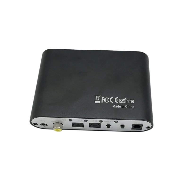 3,5 AUX коаксиальный цифро-аналоговый преобразователь 6 RCA HD аудио Раш 5,1 декодер