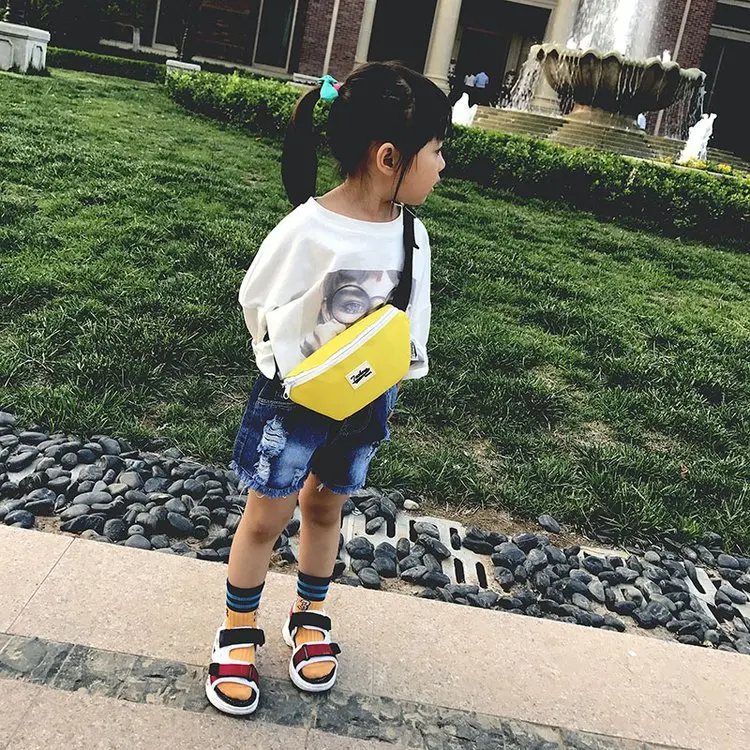 

CHILDREN'S Pockets Baby Canvas Small Cross Body Bag Men And Women Korean-style Chest Bag Purse GIRL'S Decoration Versatile Fashi
