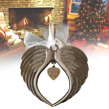 

2020 Christmas Angel Wing Ornament Pendant A Piece of My Heart Is In Heaven RT88