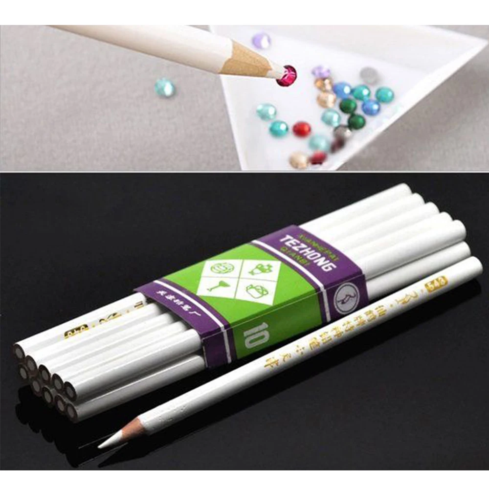 10pcs DIY Diamond Painting Dotting Pen Rhinestone Picker for 5D with Diamonds Accessories Kits Adults | Дом и сад