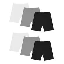 Yangmaile/6 комплектов в упаковке; Детские шорты для танцев; короткие дышащие шорты для девочек; однотонная безопасная одежда; ; ; Z5