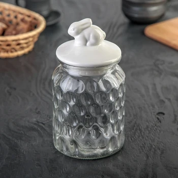 

Bank for bulk products "Zaychonok", 1 l