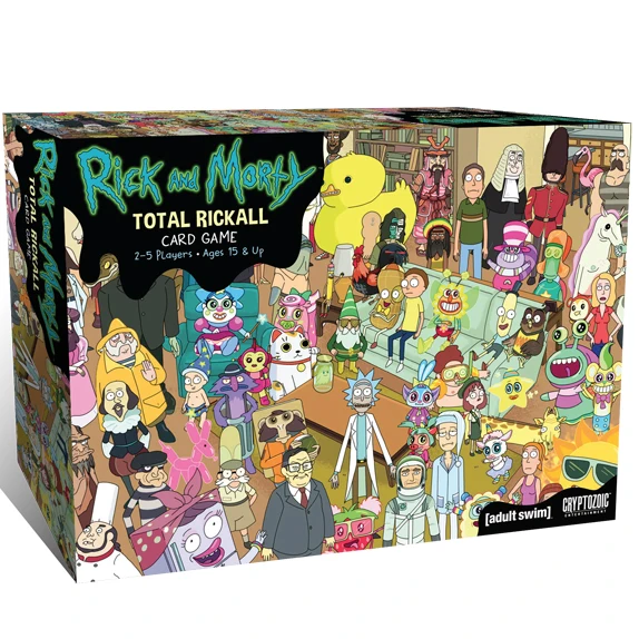 

Hot Total Rickall Rick and Morty Cooperative Card Game pickle rick Desk Game