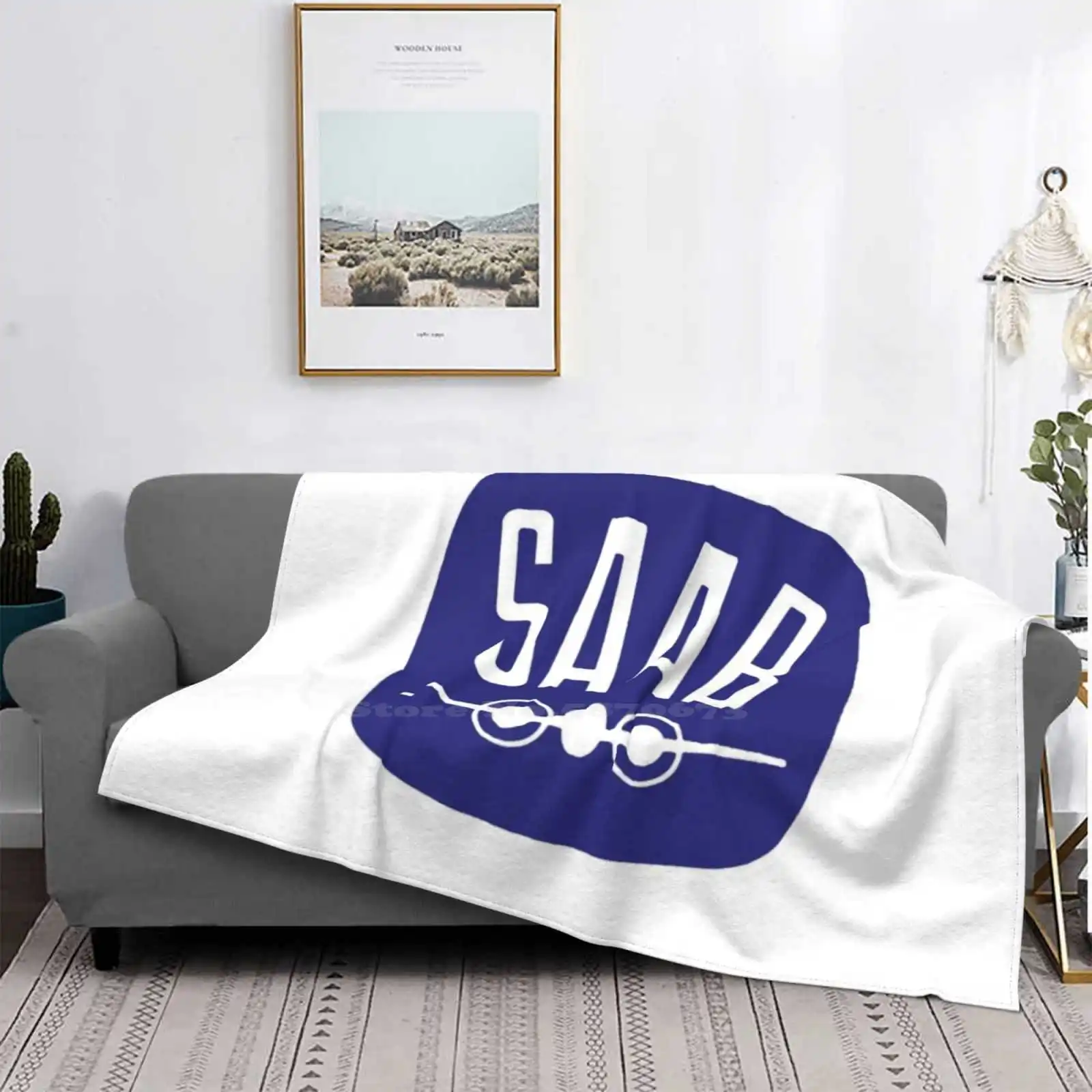 

Saab Cars Sweden New Arrival Fashion Leisure Warm Flannel Blanket Saab Cars Sweden Jet Vintage Race Car Sports Car Fathers Day