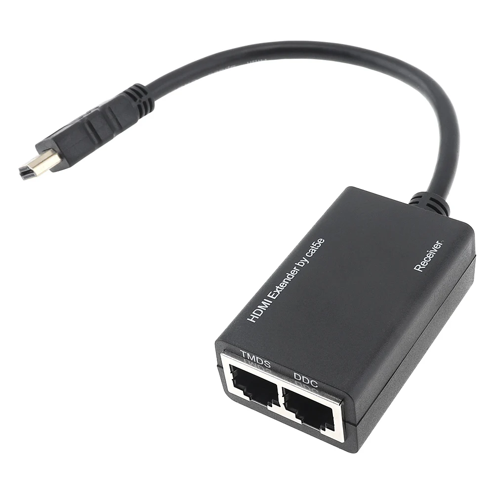 1080P HDMI удлинитель 2 шт Cat-5e Cat-6 кабель Ethernet ретранслятор HDTV 3D до 100 футов для HDMI