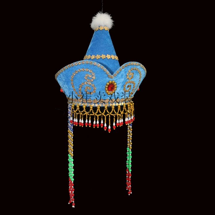 Монгольская шляпа женская Танцевальная женская шляпа монгольский танцевальный головной убор национальная Кепка конусная шляпа для взрослых и детей монгольская Кепка