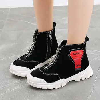 

Kids Shoes 2020 Autumn Children Fashion Mid Calf Short Martin Boots Baby Girls Brand Sport Shoes Toddlers Pu Leather Shoes