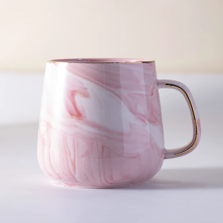 

Европейские Керамические кофейные кружки, молочная кружка с мраморным рисунком, чайная чашка, кружка для завтрака и воды