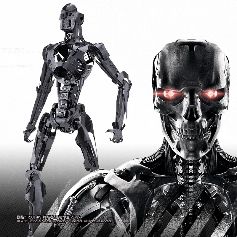 Piececool Terminator Dark Fate Rev 9 Ip001 Ks Parts 293 4 Sheets 3d Puzzles Metal Assembly Model Jigsaw Souptoys Creative Gifts Aliexpress