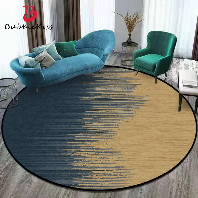 Круглые ковры и ковровые покрытия в скандинавском стиле для домашней гостиной