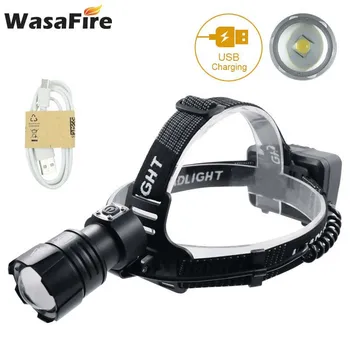 

XHP70.2 Zoomable 3-mode Headlamp Super Bright USB Rechargeable Led Headlight Waterproof Head Lamp For Running Hunting Cycling