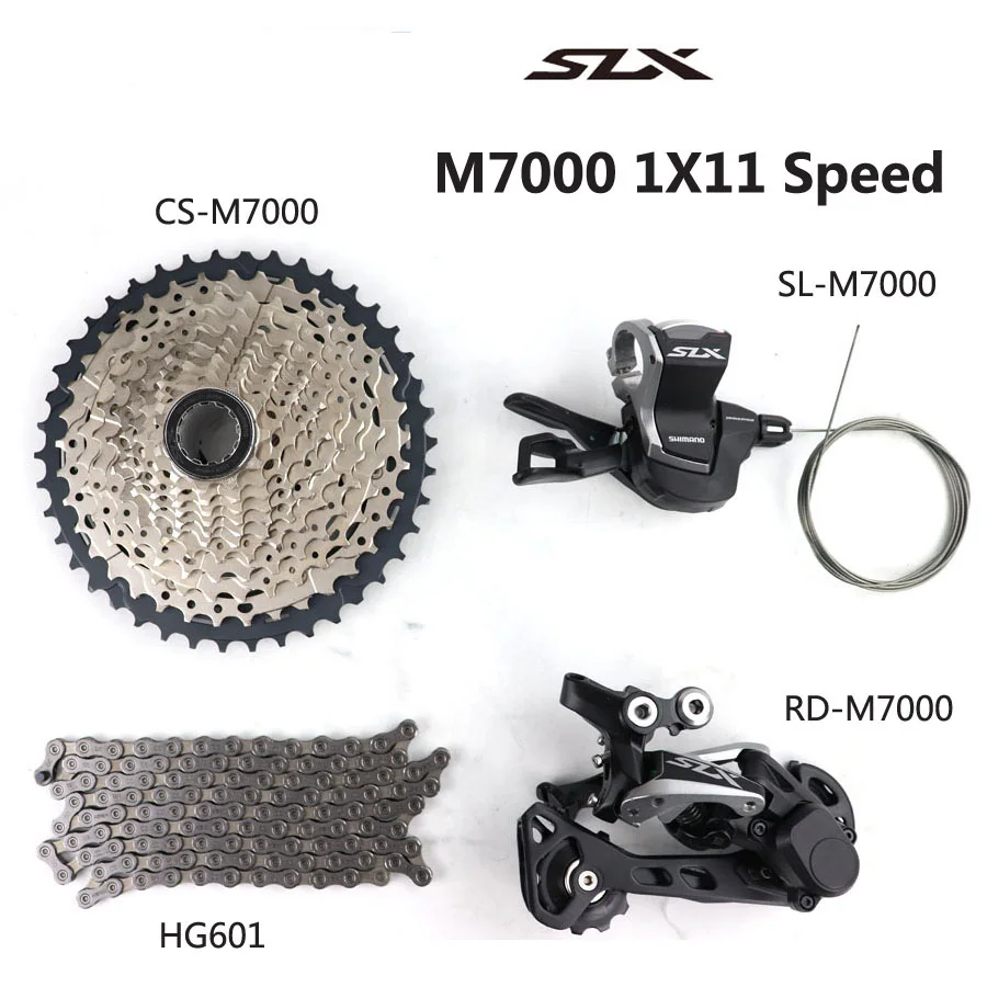 SHIMANO SLX M7000 группа MTB M7000 кассета sprocke 11 скорость 42T 46T M7000 задний переключатель рычаг переключения передач HG601 11 цепь скорости