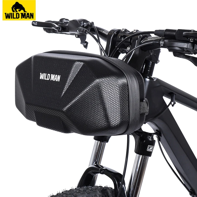 WILD MAN Bicycle Handlebar Bag Rainproof 3.5L Big Capacity Bike Head