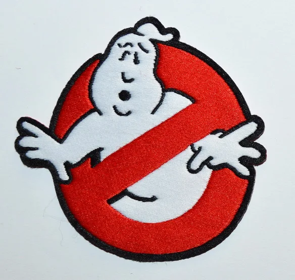 

100x Hippie Halloween Embroidered NO GHOST Logo Iron On Patch Sewing Encanto ワッペン(≈ 6.5 * 6.3 cm)