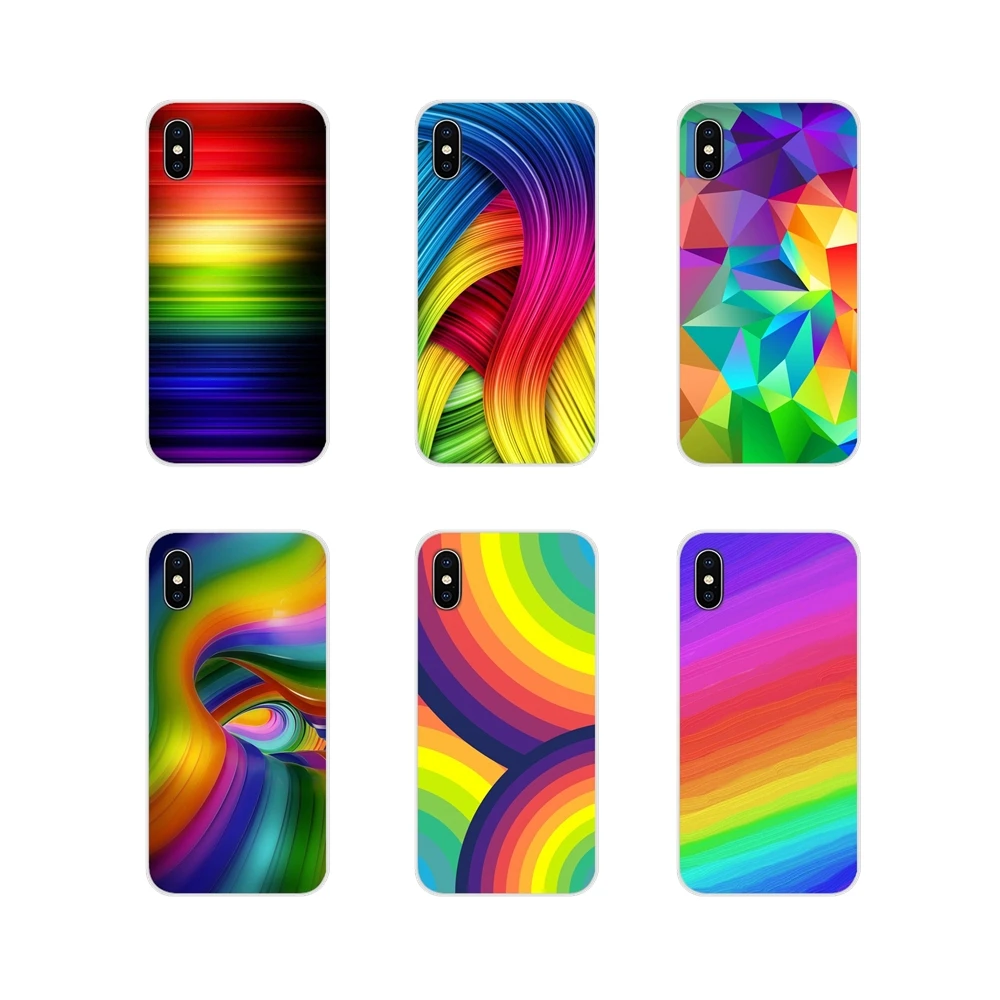 В цветах радуги для Samsung Galaxy J1 J2 J3 J4 J5 J6 J7 J8 плюс 2018 Prime 2015 2016 2017 аксессуары телефона