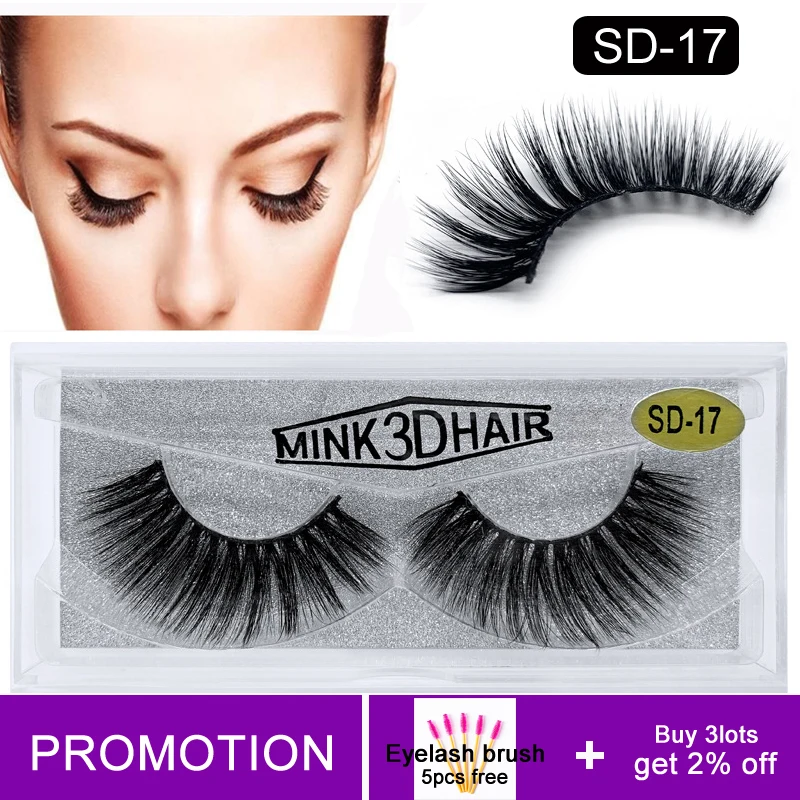 

1 Pair Mink Eyelashes Set False Lashes Premade Volume Fans Natural Lashes 5D Mink Wholesale Lashes With Box Eye Lash Drop Ship