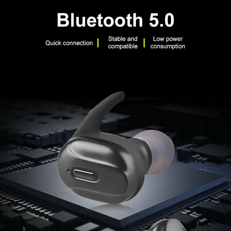 T26 в ухо TWS беспроводной Bluetooth 5,0 наушники HIFI без задержки Стерео шумоподавление Беспроводная Спортивная Bluetooth гарнитура