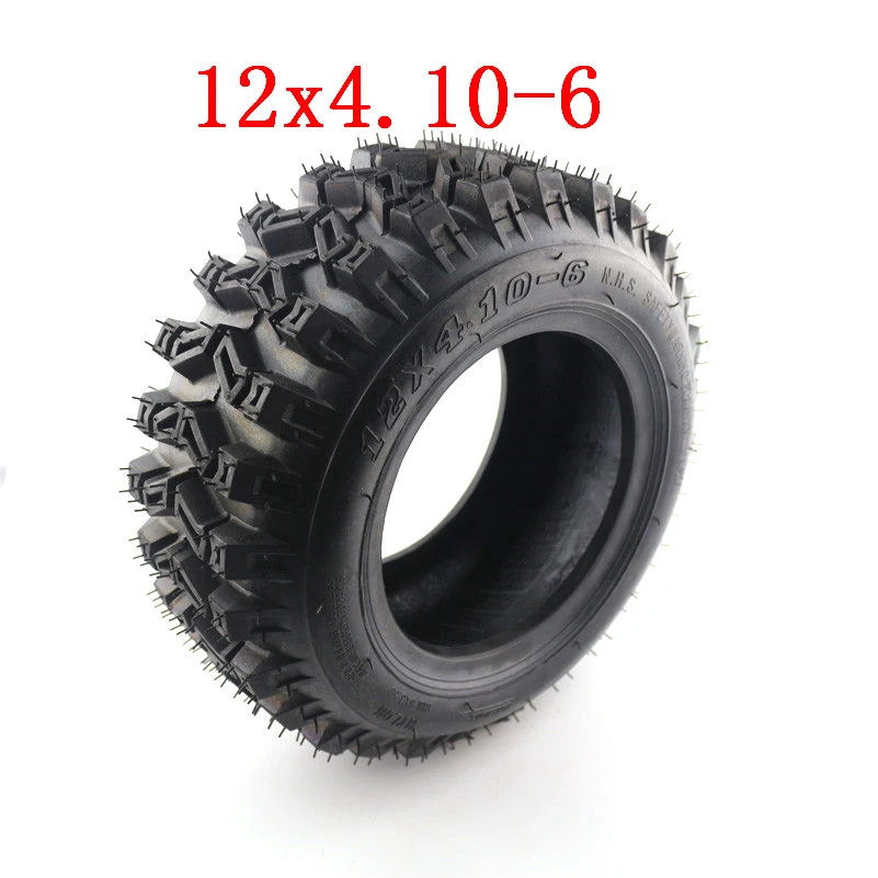 Lightning доставка 12x4.10-6 вакуумные шины ATV Quad Go Kart 47cc 49cc массивные 4 10-6 бескамерные