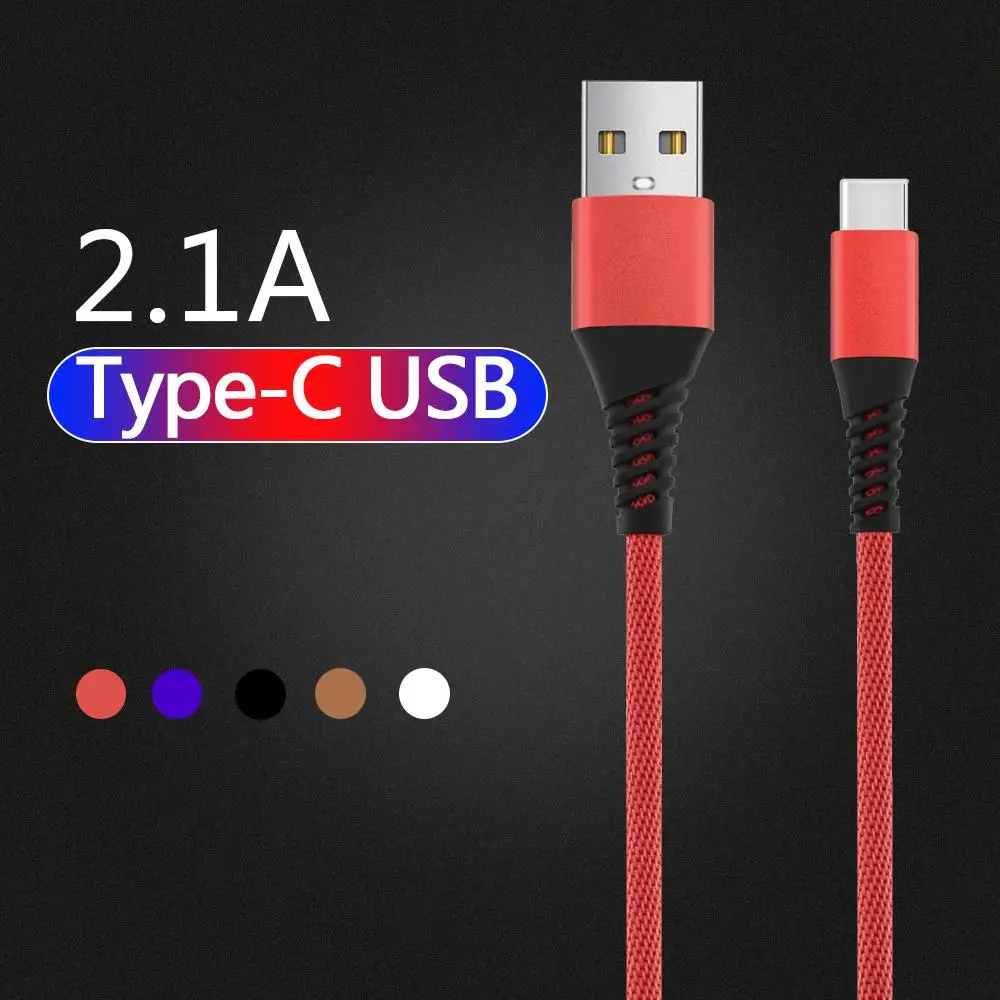 1 м usb type C кабель для samsung Galaxy Note 10 Plus 9 8 A50 A70 S10 S9 S8 Быстрая зарядка кабели type-c