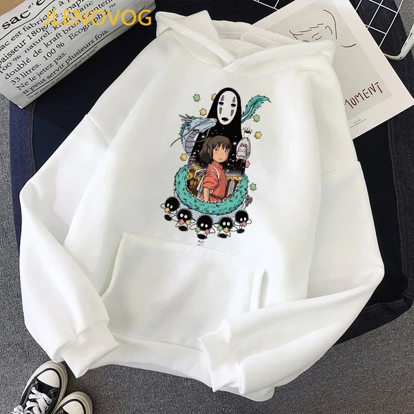 

harajuku kawaii totoro Spirit Away hoodies women Studio Ghibli Japanese Anime sweatshirt femme Miyazaki Hayao sudadera mujer top