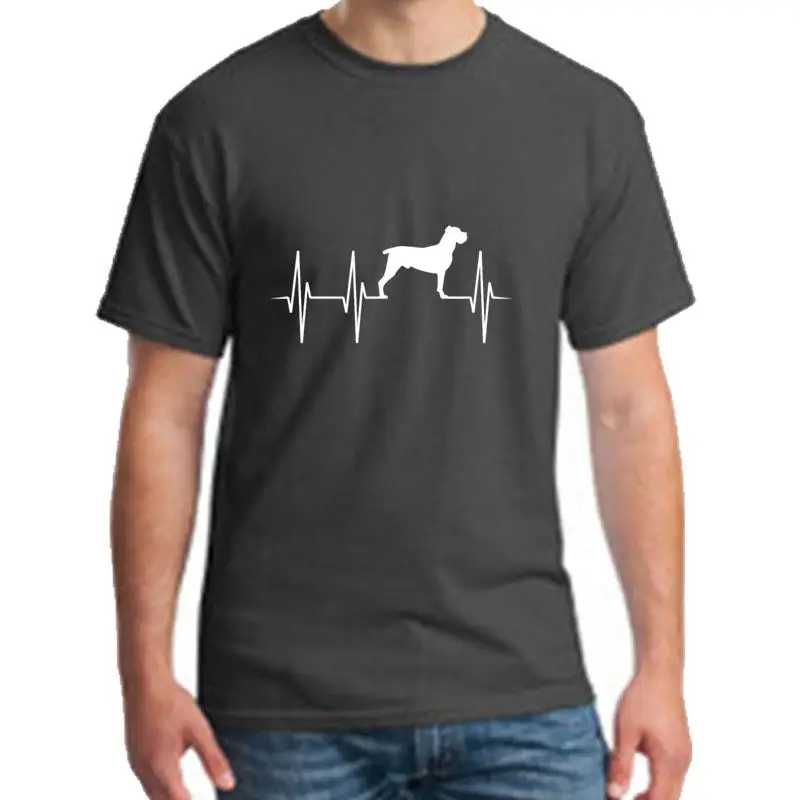 

New Style Cane Corso Dog Owner Heartbeat Pulse Dog t-shirt loose size 5xl Formal Humor Unisex men tshirts Clothes slim fit