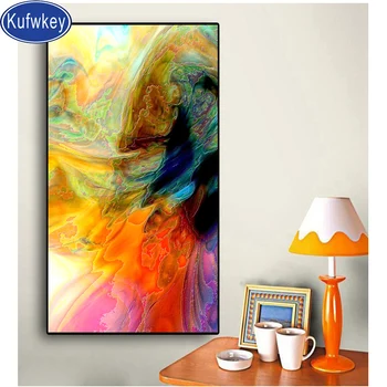 

Full Square round drill 5D DIY Diamond embroidery Colorful Abstract painting Diamond Painting Cross Stitch home decoration,