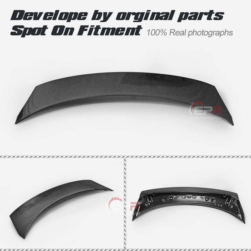 Carbon Wing Lip For Kia Stinger OE Style Fiber Rear Spoiler Body Kit Tuning Trim Racing Part | Автомобили и мотоциклы