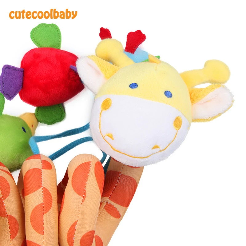 Griraffe спиральные игрушки для младенцев милая кровать переносная птичка животные
