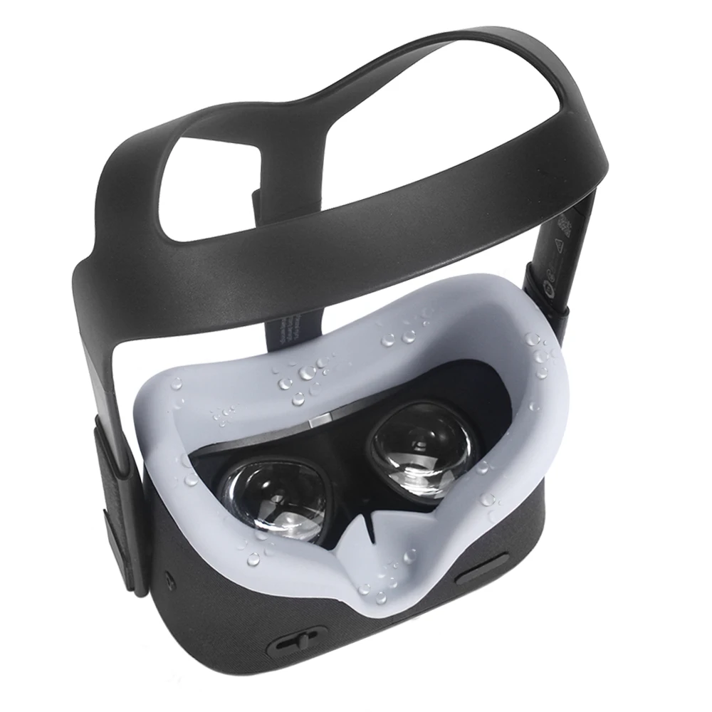 Мягкая силиконовая маска для глаз против пота VR для Oculus Quest VR гарнитура очки анти-утечка светильник для лица Накладка для глаз