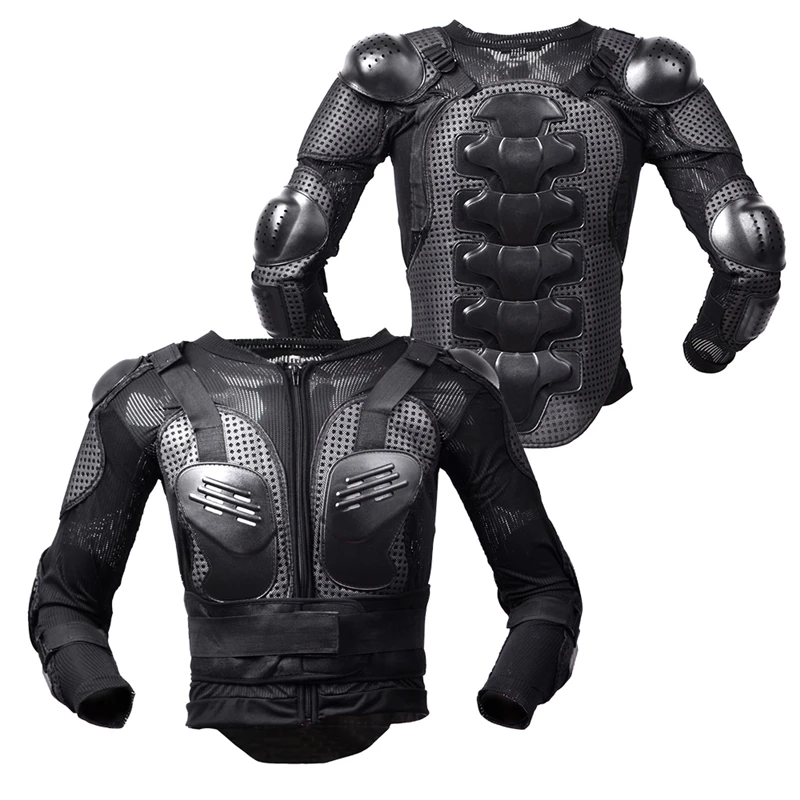 WOSAWE куртка для защиты всего тела мотоциклетная Защитная броня для мотокросса горные гонки защита груди Защита спины защита бедра - Цвет: black jacket