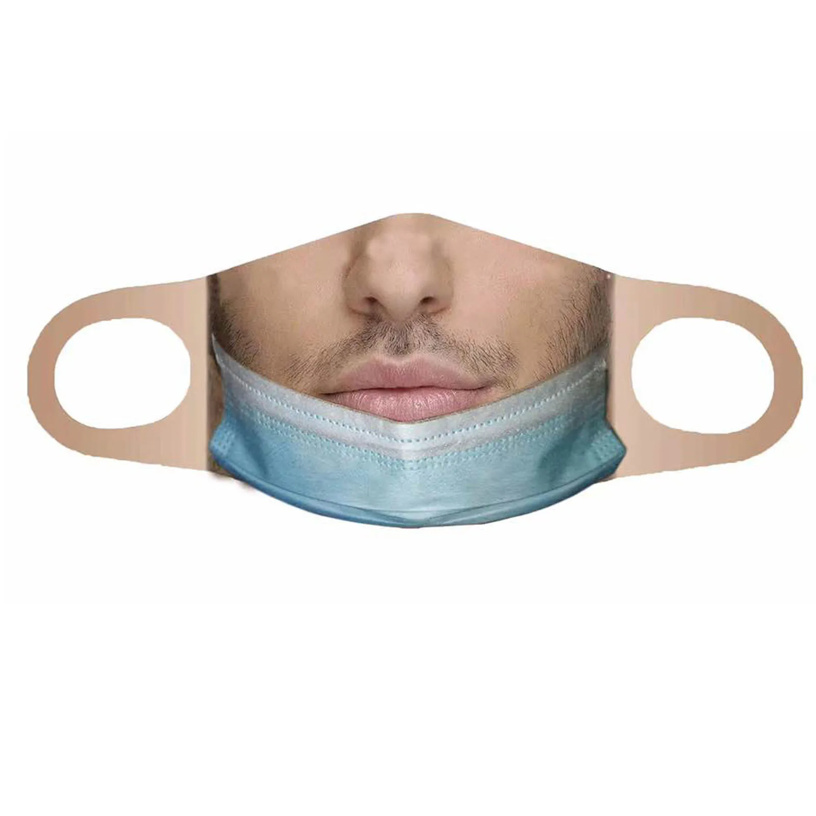Adulto engraçado impresso máscara facial lavável reutilizável máscara facial ao ar livre à prova de vento máscaras de boca festa mascarillas reutilizáveis