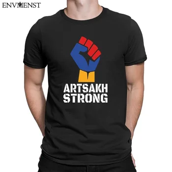 

Envmenst Men's TShirt Armenian Flag Cotton Unisex T Shirt Black Men Artsakh Strong Casual Short Sleeve Tees XS-3XL