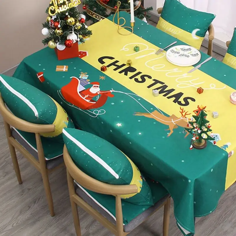 

Christmas Party Decoration Accessories Tablecloth Kitchen Decoration Waterproof and Dustproof Picnic Mat Rectangular Tablecloth